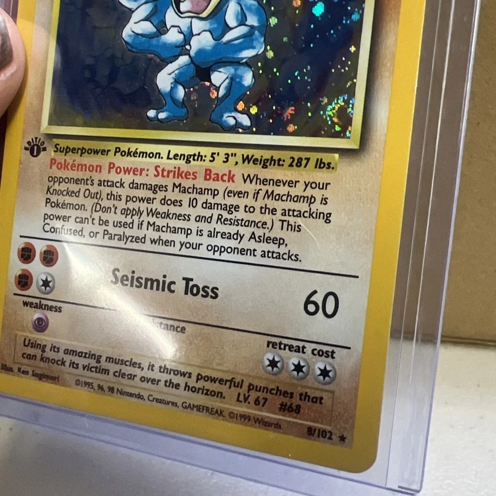 1st Edition Machamp 8/102 Deck Exclusives Holofoil